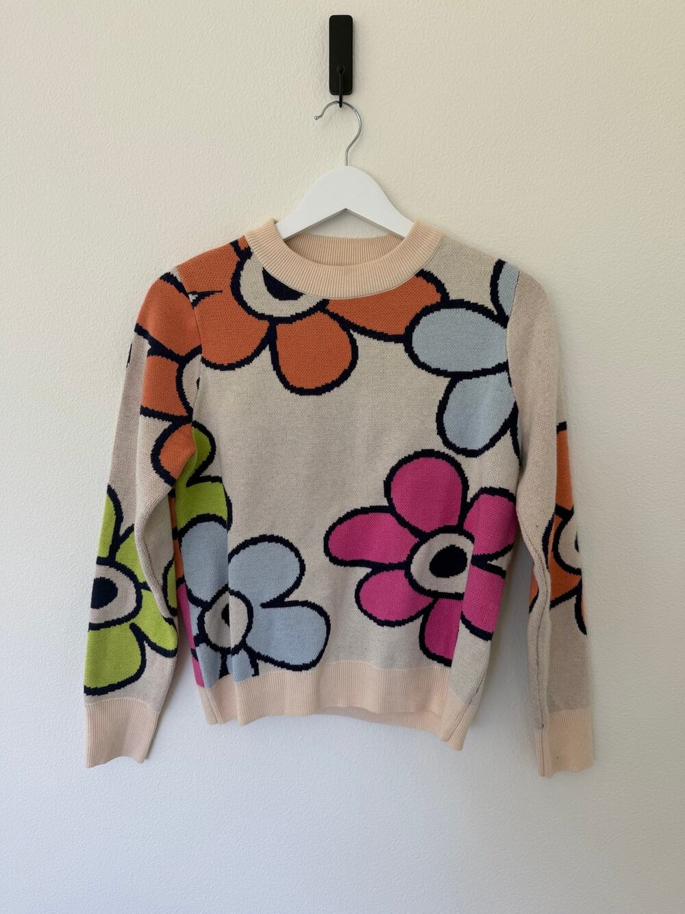THML Floral Multi-Color Retro Sweater Size XS - Picture 3 of 9